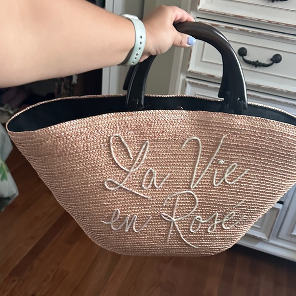 La Vie En Rose Chic Pink and Black Tote